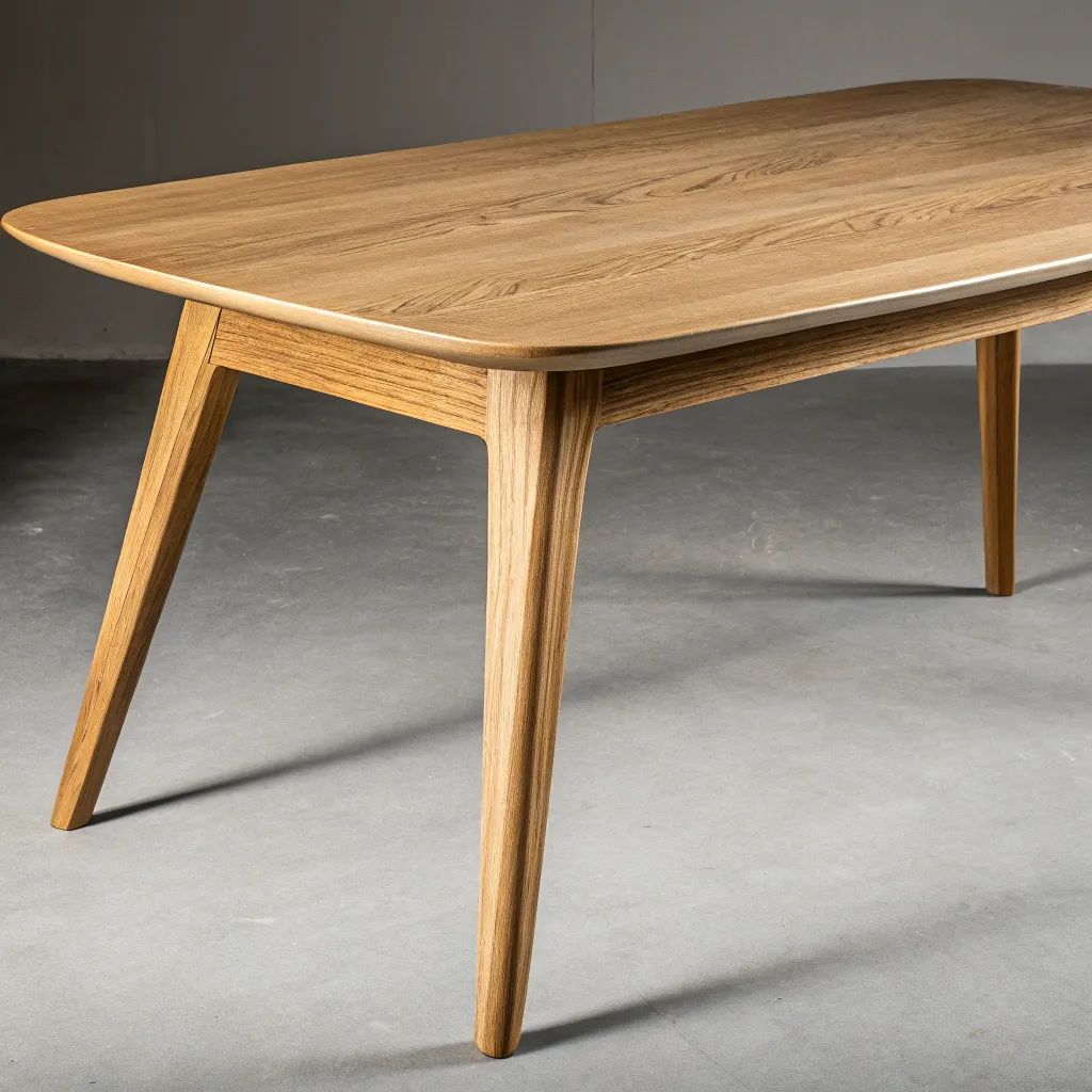 Modern Scandinavian Table in Oak