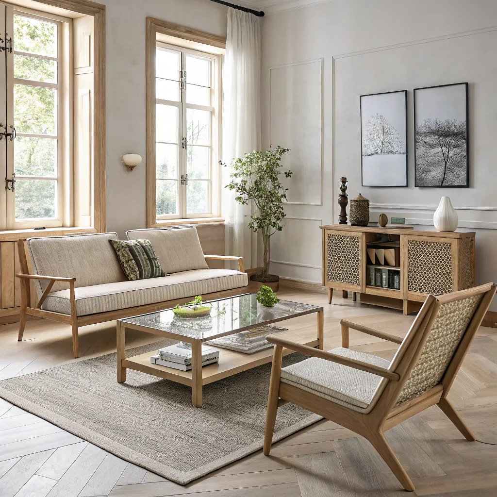 Elegant Scandinavian furniture display