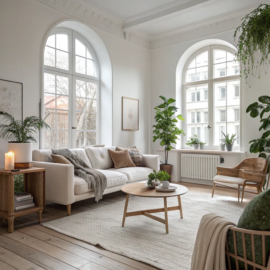 Elegant Scandinavian Living Room Set